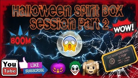 The Spirits open Up! Halloween EVP session with the Necrophonic app Part 2