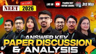 🚨 NEET 2026 Answer Key &amp; Live Paper Discussion 🚨| Complete Solution 📝⚡| PrepMed NEET