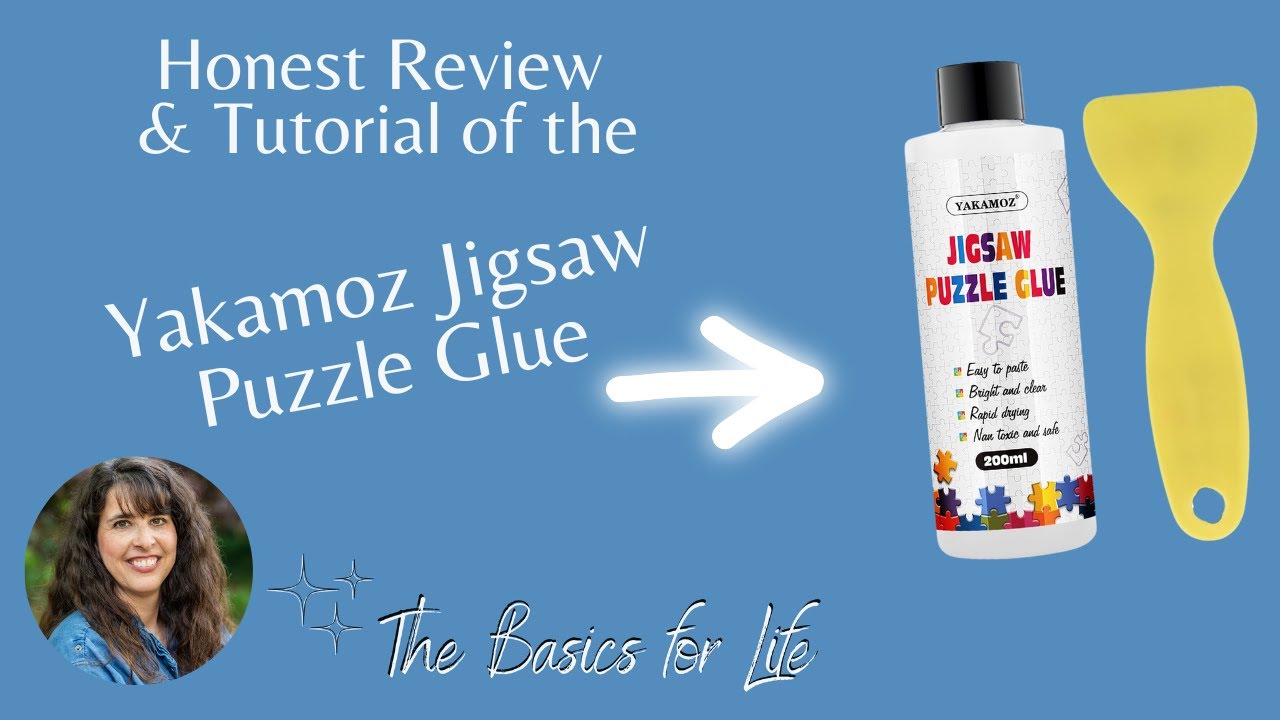 YAKAMOZ Jigsaw Puzzle Glue 200ML with Applicator for Adults Children Clear  Water-Soluble Aged 10+ 