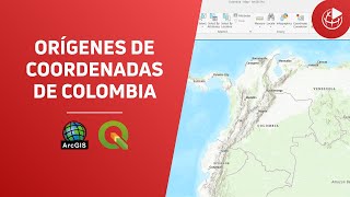 Orígenes de coordenadas de Colombia Configuración en ArcGIS y QGIS