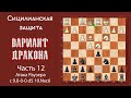 Сицилианская защита. Вариант Дракона (часть 12). Атака Раузера с 9.0-0-0 d5 10.Nxc6