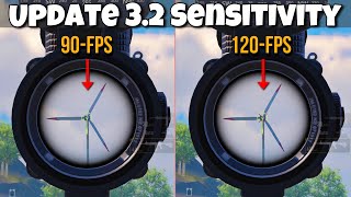 90-FPS Vs 120-FPS Sensitivity Recoil Comparison 😱 Update 3.2 | PUBG MOBILE |