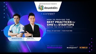 Dewatalks : How To Provide The Best Practices for SME's & Startups During The Covid-19 Crises?