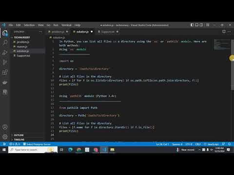 How to List All Files in a Directory Using Python