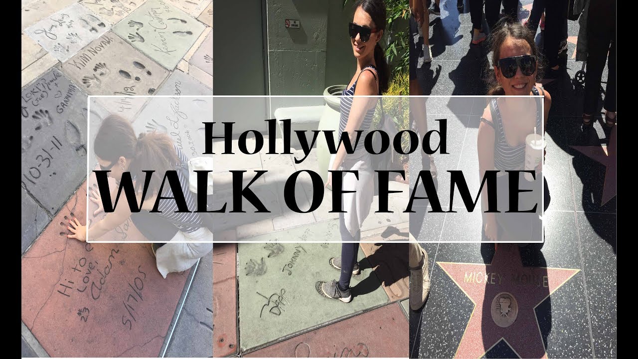 Hollywood Walk Of Fame Travel Guide Vlog Youtube