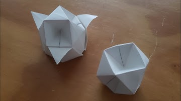 Folding a cuboctahedron on an uncut Equilateral Triangle