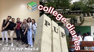 college diaries ep.1 📚first F2F class in PUP MANILA