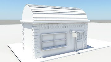 Maya 2014 tutorial : How to model a simple house