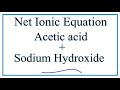 Acid-Base Reactions and Ionic Equations