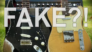 did I buy 2 FAKE FENDER guitars (MJT Partscaster)