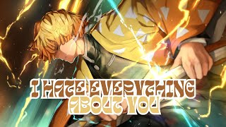 [ I Hate Everything About You ] - [ Nightcore ]