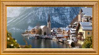 Winter in Hallstatt | 2-Hour Still Art Painting for TV (4K) screenshot 5