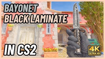 ★ CS2 Bayonet Black Laminate | CS2 Knife In-Game Showcase [4K]