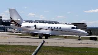 NetJets Cessna Citation (Private Jet) Slow Landing @ MHT 4/27/26