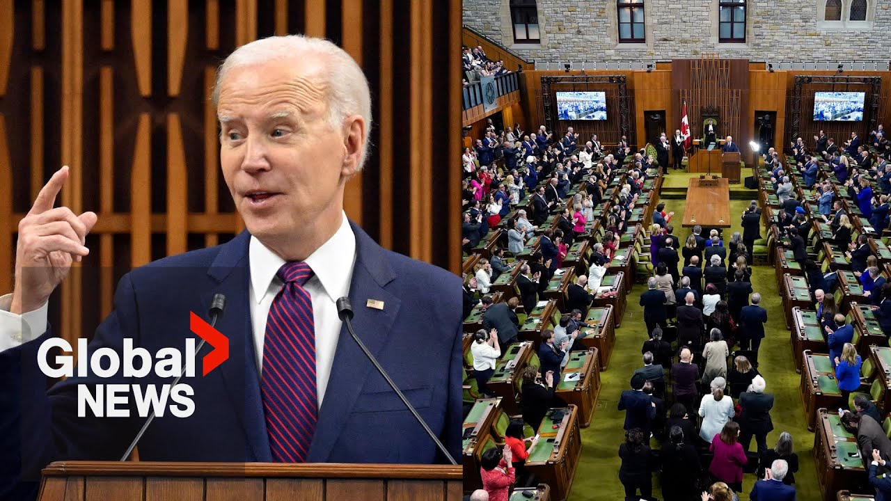 Biden addresses Parliament: "Canada and the US can do big things if we do them together"