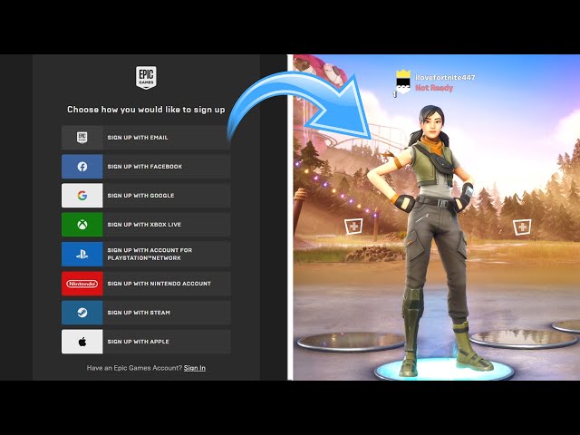 How to CREATE A FORTNITE ACCOUNT ON PC (EASY METHOD) 