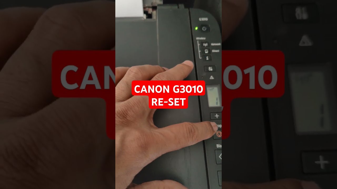 How To Reset Canon Printer By Manual Process G3010 27 OCTOBER 2024