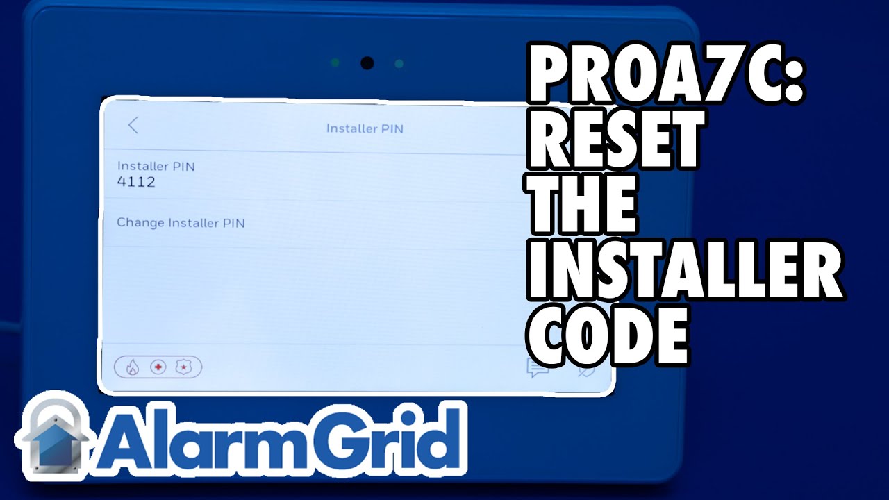 PROA7C: Default Installer Code
