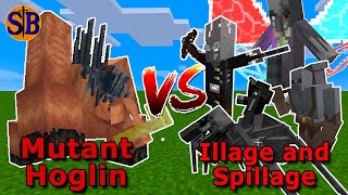 NEW Mutant Hoglin vs Illage and Spillage | Minecraft Mob Battle