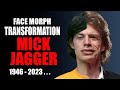 Mick jagger  transformation face morph evolution 1946  2023
