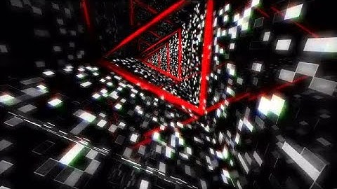 Looped VJ Triangular Light Tunnel Stock Motion Graphics