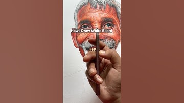 How I Draw White Beard | Realistic Drawing #drawingprocess #drawingstyles #drawingtechniques #short