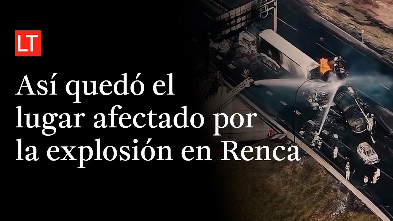 Imágenes de drone muestran cómo quedó el lugar afectado por la explosión en Renca