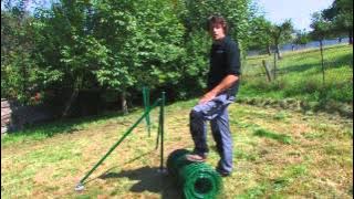 Montageanleitung Maschendraht-Zaun bei Hanglage oder unebenen Boden von Zaunsysteme-Direkt.de