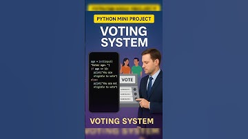 Python Mini Project: Voting System for Beginners #python #shorts #technology #learnpython