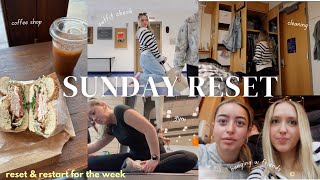 SUNDAY RESET ROUTINE | cleaning my dorm, errands, getting lunch, & more!