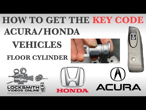 How To Get The Key Code From The Floor Cylinder For Acura & Honda Vehicles