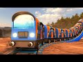 Train Compartment Separates From Train Funny Cartoon Movie | choo choo train kids videos