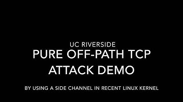 Pure Off-path TCP attack demo by using a side channel in Recent Linux Kernel