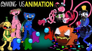 Among Us vs SLICED Corrupted Annoying Orange, Bunzo Bunny, Huggy Wuggy, Daddy & Mommy Long Legs EP.4