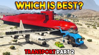 GTA 5 ONLINE : WHICH IS BEST FOR TRANSPORT? (KOSATKA, TITAN, SKYLIFT, SLAMTRUCK) #2