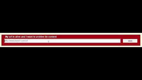 How to save pages in archive.ph (archive.today)