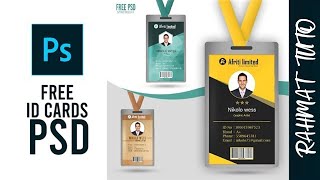 Free download 55 ID-CARD files Photoshop format