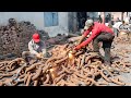 Mass Production Process of Making Excavator Bucket Teeth from Rusted Ship Anchor Chain