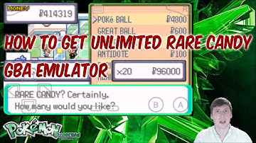 How To Get Unlimited Rare Candy In Pokemon Emerald GBA Emulator Cheat Code