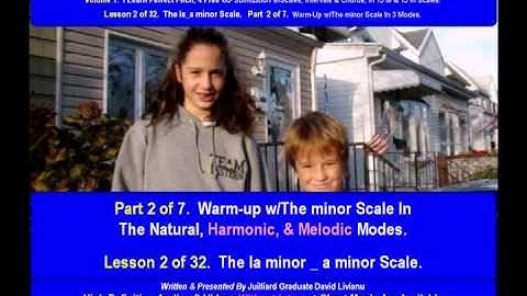 Part 2a. LESSON 2 of 32, The la_a minor scale. THEORY