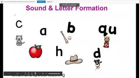 Distance Learning letter formation Powerpoint and Google Slides