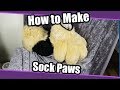 //Tutorial #50// Sock Paws for Fursuits With No foam + PDF Pattern