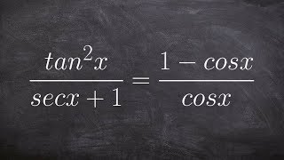 Verifying a trigonometric identity