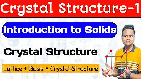 Introduction To Solids | Solid State Physics | Crystal Lattice | Lattice | Basis | Unit Cell