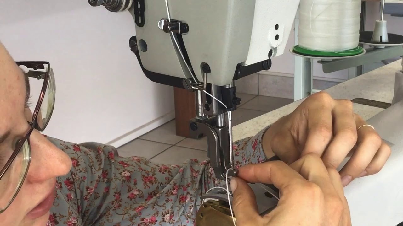How to thread Cowboy 4500 industrial sewing machine