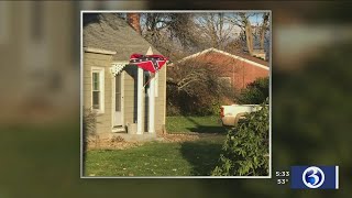 VIDEO: Neighbor says Plainville man used confederate flag to harass family