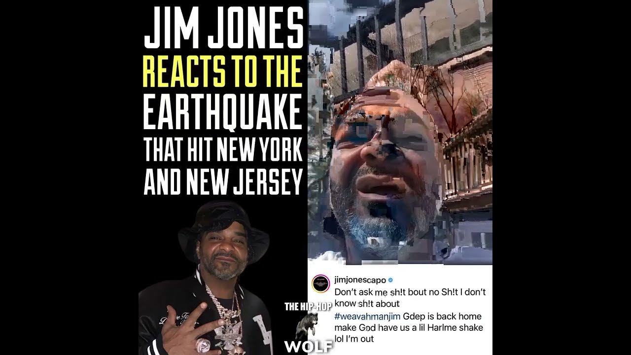 JIM JONESREACTS TO THE EARTHQUAKE THAT HIT NEW YORK AND NEW JERSEY😱