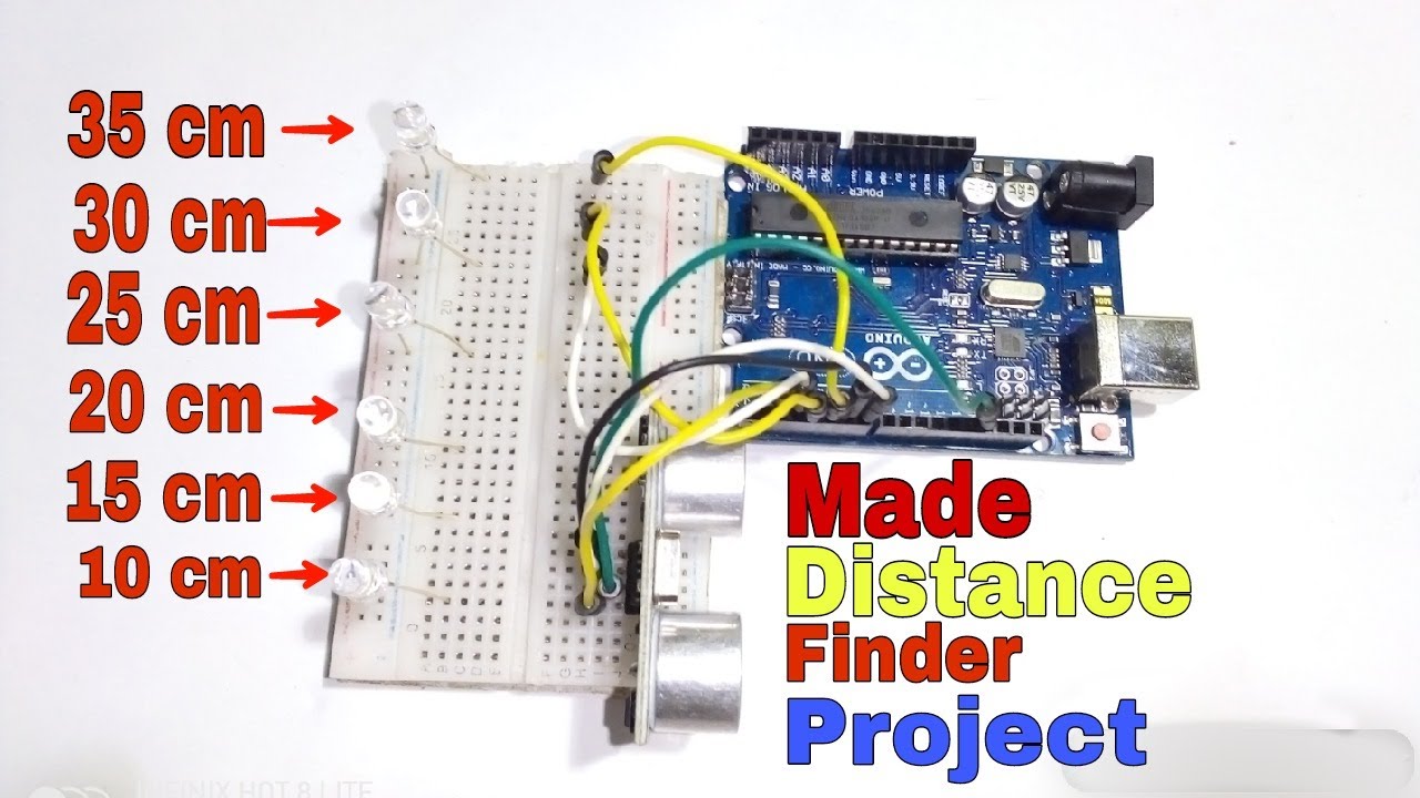 How to make Distance Finder project - Diy Arduino project - YouTube