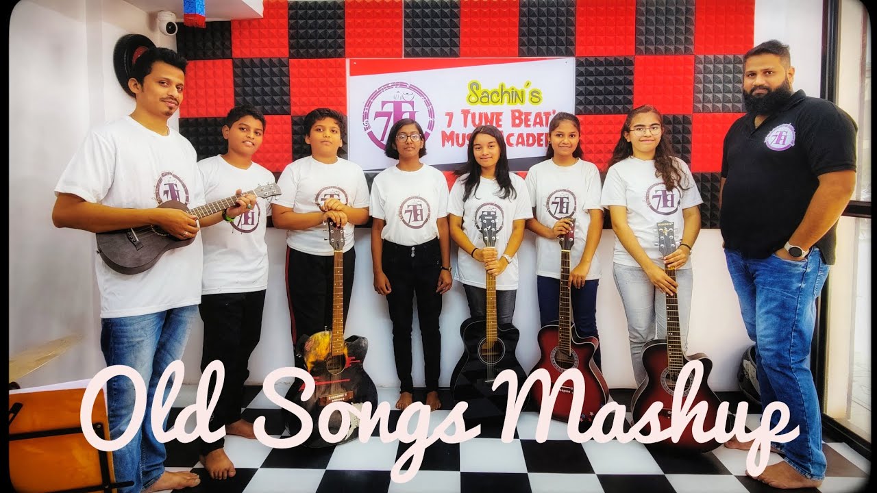 Mashup Old Hindi Songs Guitar & Cajon Cover 7 Tune Beats YouTube