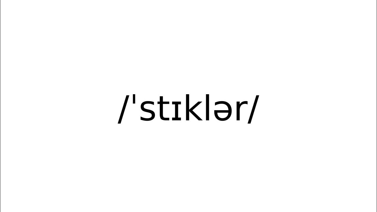 #stickler #noun #meaning #meanings #definition #definitions #phonetics ...